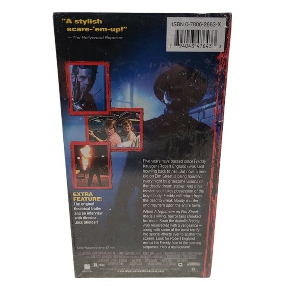 A Nightmare on Elm Street Part 2 VHS Freddys Revenge - NEW SEALED HORROR - Picture 3 of 4